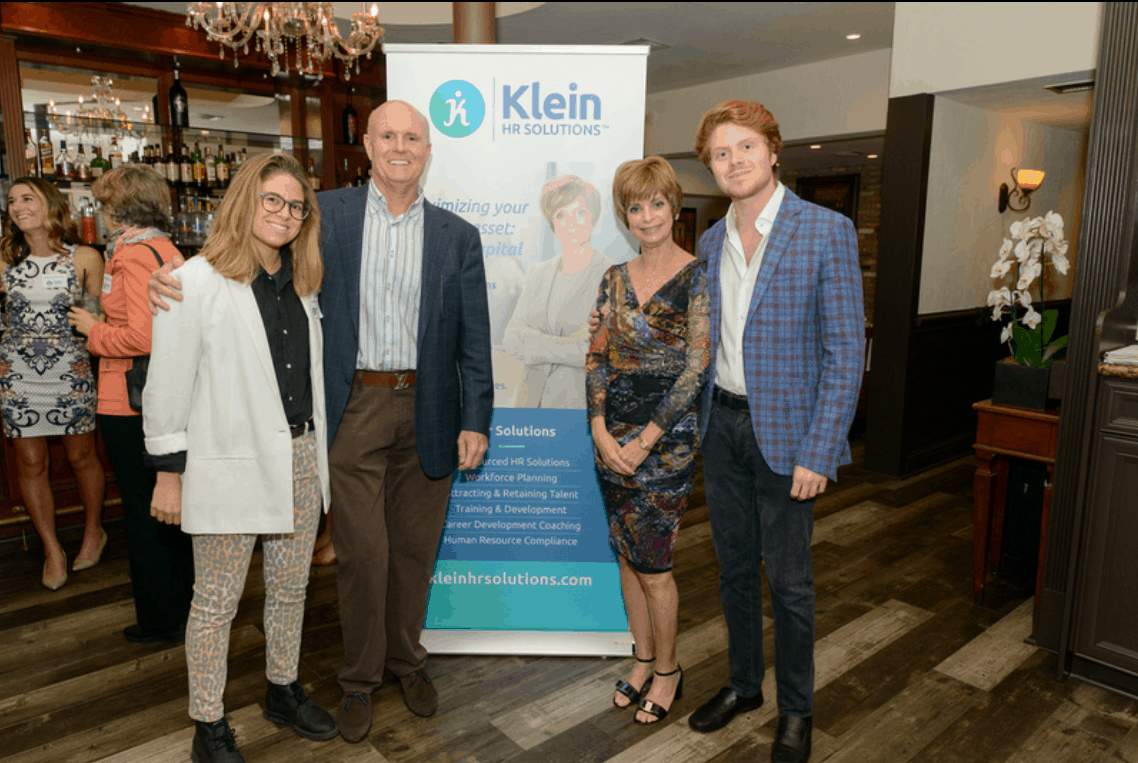 Tammy at her launch party in October 2018, surrounded by her family. 